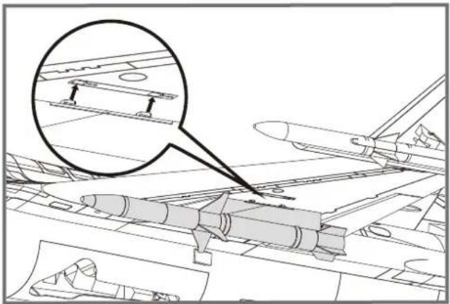 FMS F16C Fighting Falcon - Montage der Raketen - 1