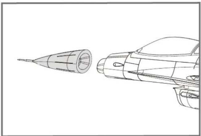 FMS F16C Fighting Falcon - Nose Cone Installation - 1