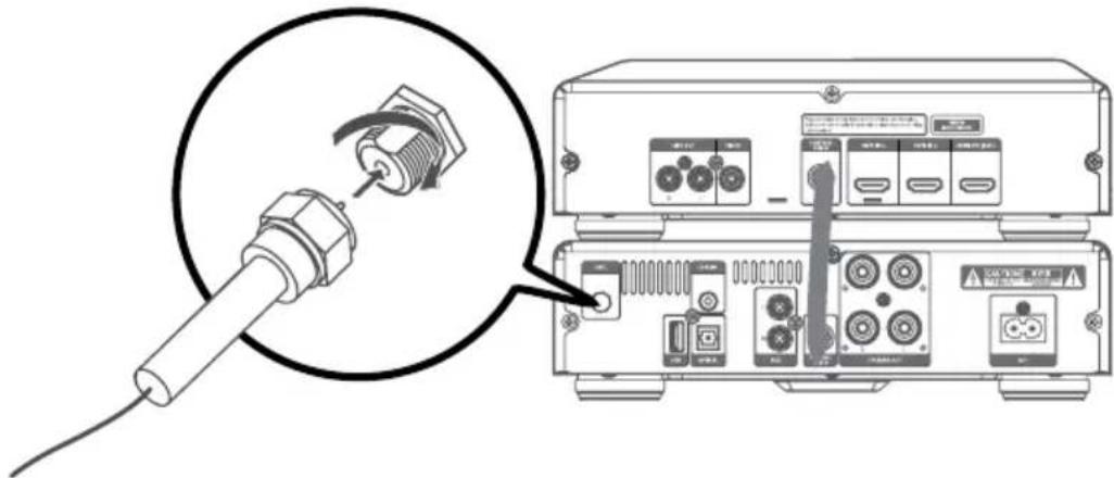 Krüger&Matz KM 1908 - Connecting the FM/DAB Antenna - 1
