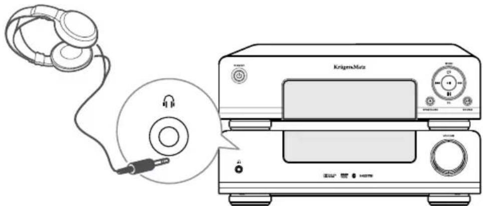 Krüger&Matz KM 1908 - Podłuczanie stuchawek - 1