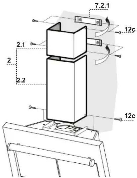 DE DIETRICH DHD498XE1 - Lower exhaust flue - 2