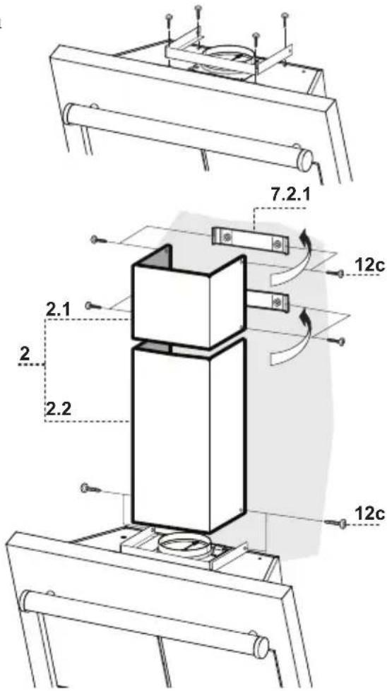 DE DIETRICH DHD498XE1 - Onderstuk van de schouw - 1