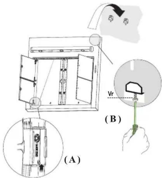 DE DIETRICH DHD498XE1 - Pour l'installation avec cheminée décorative ( si fournies ) - 1