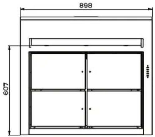 DE DIETRICH DHD498XE1 - Encombrement - 1