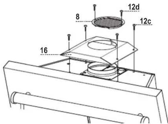 DE DIETRICH DHD498XE1 - LUCHTUITLAAT FILTERVERSIE - 1