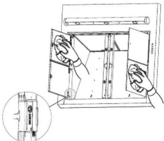 DE DIETRICH DHD498XE1 - Panneaux aspirants - 1