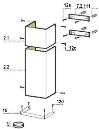 DE DIETRICH DHD498XE1 - Encombrement - 4
