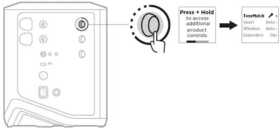 BOSE S1 Pro - Göra ToneMatch-förval (endast kanal 1 och 2) - 1