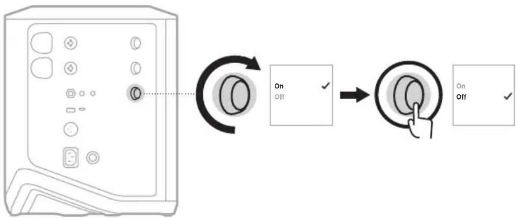 BOSE S1 Pro - Deaktiver timer for automatisk slukning - 2