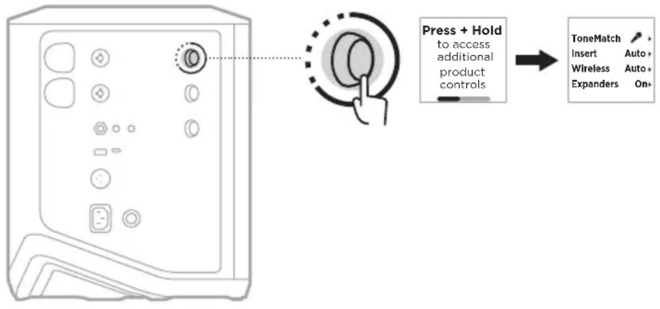 BOSE S1 Pro - ACCEDER A LA CONFIGURACION DEL SISTEMA Y DE CANALES - 1