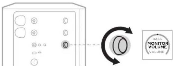 BOSE S1 Pro - Het monitorvolume aanpassen in de modus Live Stream - 2