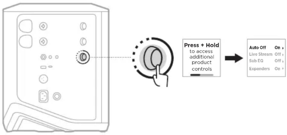 BOSE S1 Pro - Activar/desactivar el ecualizador secundario - 1