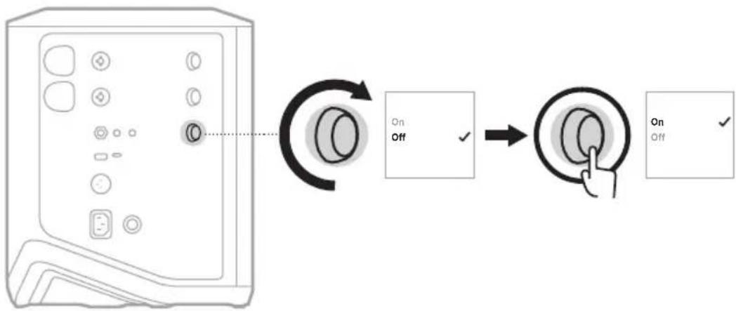 BOSE S1 Pro - Sub EQ in- of uitschakelen - 3