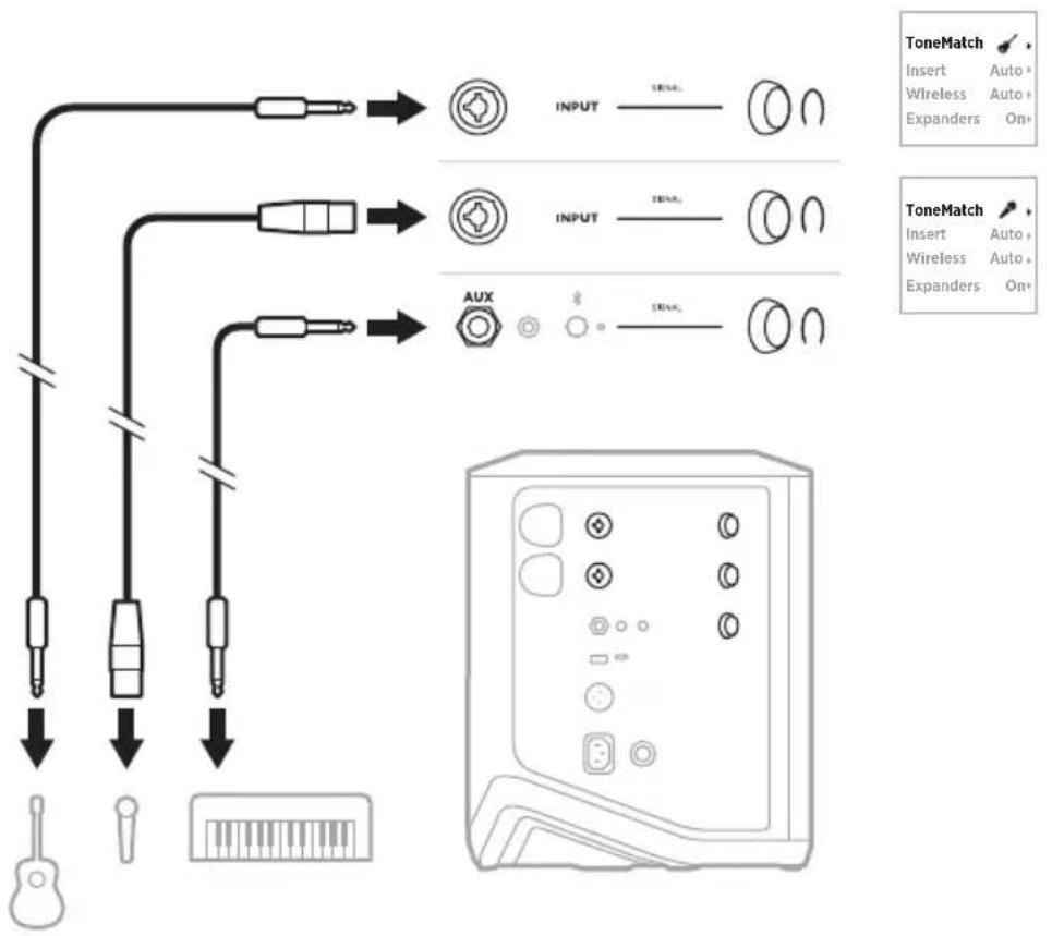 BOSE S1 Pro - Ativar/desativar funcionalidade de insert de canal - 5
