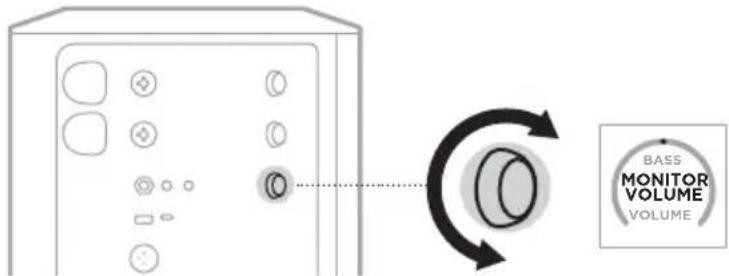 BOSE S1 Pro - Regolare il volume del monitor nella modalità Live Stream - 2