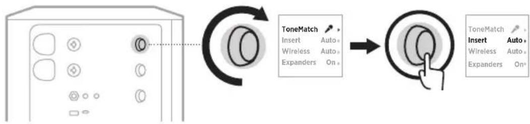 BOSE S1 Pro - Enable/Disable channel insert functionality - 2