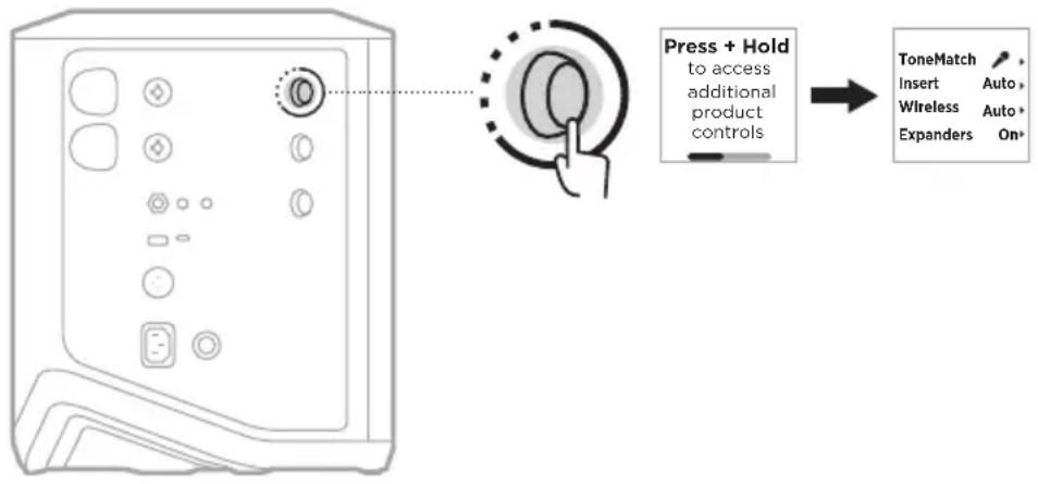BOSE S1 Pro - TOEGANG TOT KANAAL- EN SYSTEEMINSTELLINGEN - 1