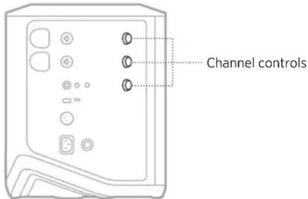 BOSE S1 Pro - ADJUST CHANNEL VOLUME, TREBLE, BASS, AND REVERB - 1