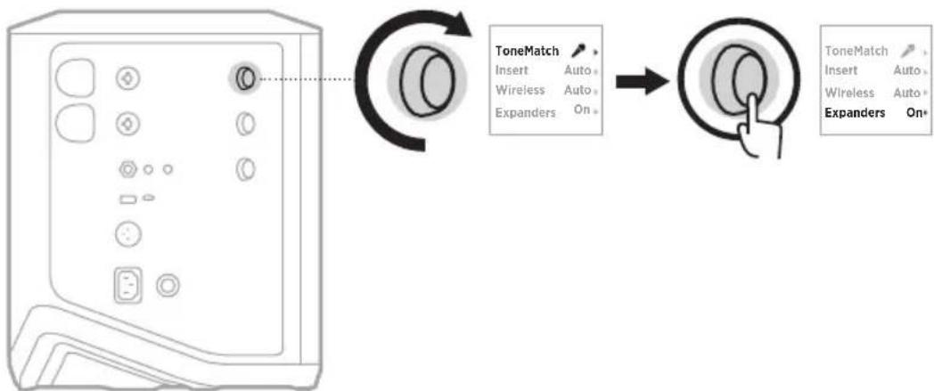 BOSE S1 Pro - ABILITARE O DISABILITARE L'IMPOSTAZIONE EXPANDERS - 2