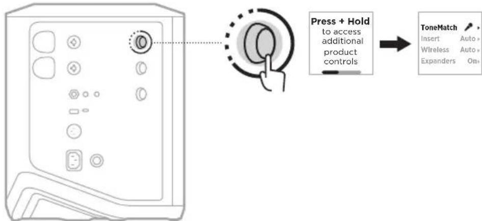 BOSE S1 Pro - Selectionare i preset ToneMatch (solo canali 1 e 2) - 1