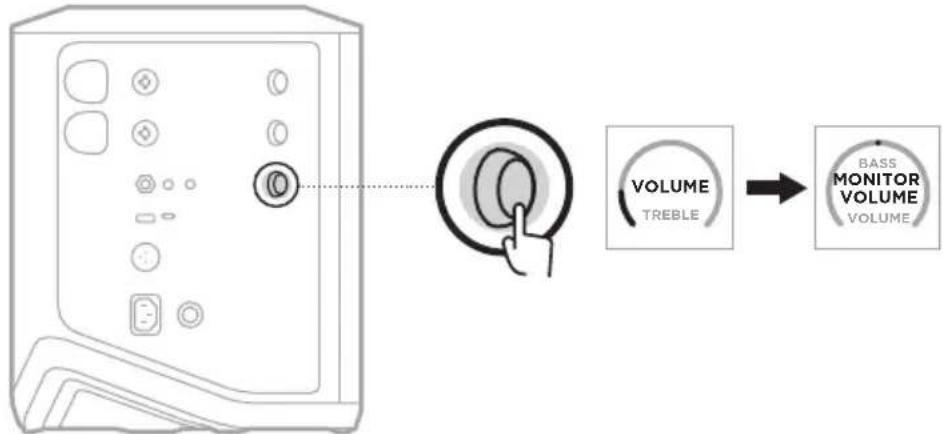 BOSE S1 Pro - Adjust monitor volume in Live Stream mode - 1