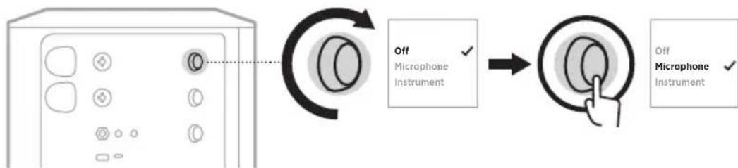 BOSE S1 Pro - Selectionare i preset ToneMatch (solo canali 1 e 2) - 2