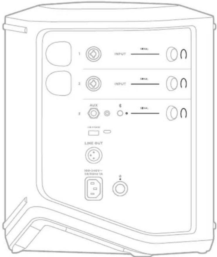 BOSE S1 Pro - OPLAD DIN MOBILE ENHED VED HJÆLP AF USB-OPLADNINGSPORTEN - 1