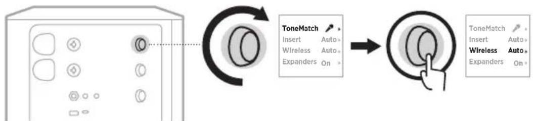 BOSE S1 Pro - ACTIVAR/DEACTIVAR LA FUNCIONALIDAD DE TRANSMISOR INALÁMBRICO - 2