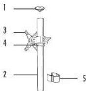 FELLOWES Lotus RT - Delar for bildskärmsarmen - 1