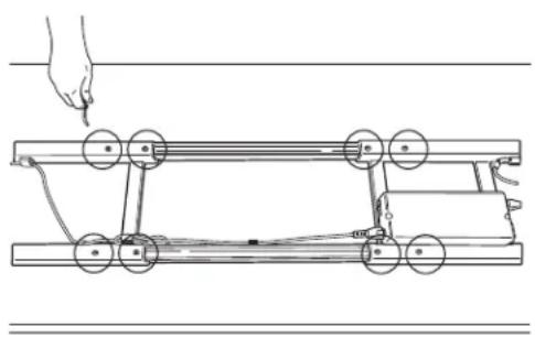 FELLOWES Levado - SCHRITT 1B - Nur erforderlich, wenn die Tischplatte nicht 160 cm breit ist - 1