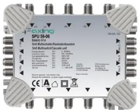 Axing SPU 51606 - Multiswitches/cascade units | 5 in 8, 12, 16, 24 or 32 - 2
