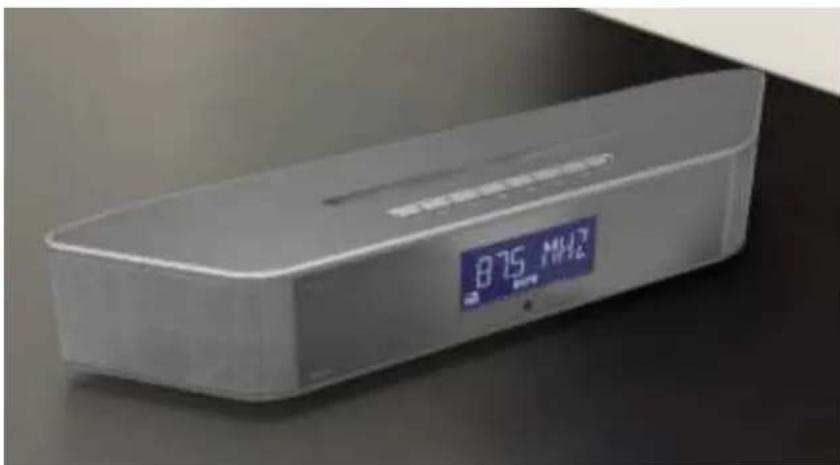 Soundmaster BT1308SI - BT-1308 Vaggmonterad lampklockradio med Bluetooth-ljudsystem - 1