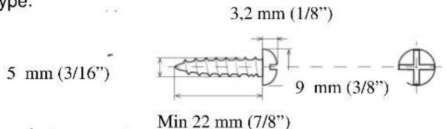 Soundmaster DISC5000 - Schroeven: Installeren van het apparaat: - 1