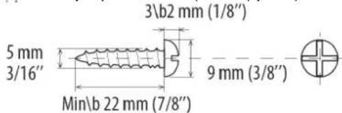 Soundmaster DISC5000 - Driving screws: Installing the unit: - 1