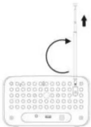 Soundmaster UR190 - Verwendung der Antenne - 1