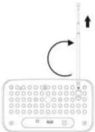 Soundmaster UR190 - Using the antenna - 1