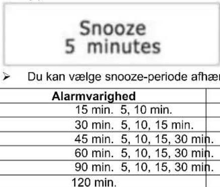 Soundmaster UR190 - Sádan slár du alarmerne til uller fra pa standby - 1