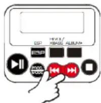 Soundmaster CD9220 - Selezionare una traccia durante la riproduzione - 1