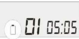 Soundmaster CD9220 - Indicação de pilhas gastas - 1