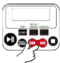 Soundmaster CD9220 - Kürinio pasirinkimas atkuriant - 1