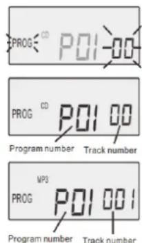 Soundmaster CD9220 - Programmation de numeros de PISTES - 2