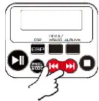 Soundmaster CD9220 - Selecting a track during playback - 1