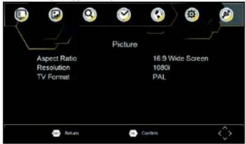 Soundmaster PDB1960 - Video Setting - 1