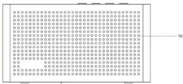 Soundmaster DAB150WE - WIDOK Z GORY - 2