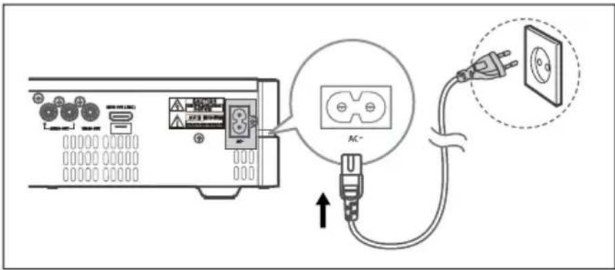 Krüger&Matz KM 1808 - Conectarea cablului de alimentare - 1