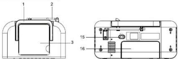 MUSE M28 VF - IT RADIO E LETTORE CD PORTATILE - 1