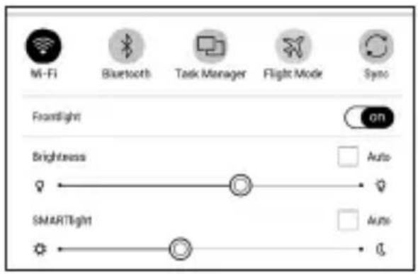 POCKETBOOK Touch HD 3 - Panneau de notifications - 1