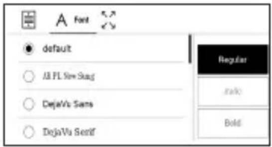 A Font default All PL New Stag DejaVu Sans DejaVu Serif Regular Walk Bold