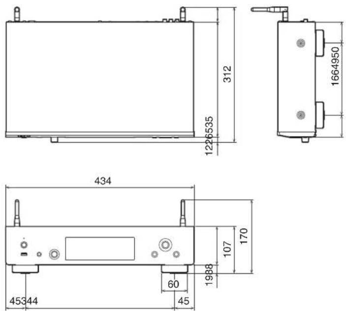 DENON DNP800NE - ■ Dimensions (Unité : mm) - 1