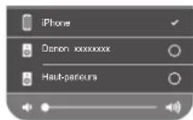 DENON DNP800NE - Tapez sur l'icône AirPlay. - 1